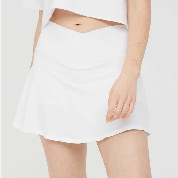 Nwt Aerie Offline White Workout Skirt 